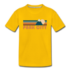 Park City, Utah Youth T-Shirt - Retro Mountain Youth Park City Tee - sun yellow