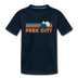 Park City, Utah Youth T-Shirt - Retro Mountain Youth Park City Tee - deep navy