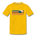 Ridgway, Colorado Youth T-Shirt - Retro Mountain Youth Ridgway Tee - sun yellow