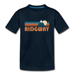 Ridgway, Colorado Youth T-Shirt - Retro Mountain Youth Ridgway Tee