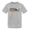 Steamboat, Colorado Youth T-Shirt - Retro Mountain Youth Steamboat Tee - heather gray