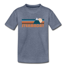 Steamboat, Colorado Youth T-Shirt - Retro Mountain Youth Steamboat Tee - heather blue