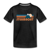 Steamboat, Colorado Youth T-Shirt - Retro Mountain Youth Steamboat Tee - charcoal gray