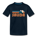 Salida, Colorado Youth T-Shirt - Retro Mountain Youth Salida Tee - deep navy