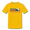 Snowmass, Colorado Youth T-Shirt - Retro Mountain Youth Snowmass Tee - sun yellow