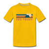 Sun Valley, Idaho Youth T-Shirt - Retro Mountain Youth Sun Valley Tee - sun yellow