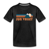 Sun Valley, Idaho Youth T-Shirt - Retro Mountain Youth Sun Valley Tee - charcoal gray
