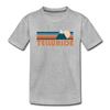 Telluride, Colorado Youth T-Shirt - Retro Mountain Youth Telluride Tee - heather gray