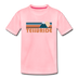Telluride, Colorado Youth T-Shirt - Retro Mountain Youth Telluride Tee - pink