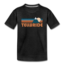 Telluride, Colorado Youth T-Shirt - Retro Mountain Youth Telluride Tee - charcoal gray