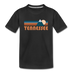 Tennessee Youth T-Shirt - Retro Mountain Youth Tennessee Tee - black