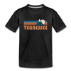 Tennessee Youth T-Shirt - Retro Mountain Youth Tennessee Tee - charcoal gray