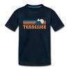Tennessee Youth T-Shirt - Retro Mountain Youth Tennessee Tee - deep navy