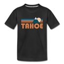 Tahoe, California Youth T-Shirt - Retro Mountain Youth Tahoe Tee - black