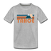 Tahoe, California Youth T-Shirt - Retro Mountain Youth Tahoe Tee - heather gray