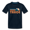 Tahoe, California Youth T-Shirt - Retro Mountain Youth Tahoe Tee - deep navy