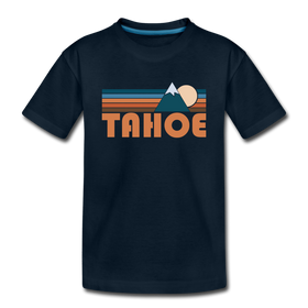 Tahoe, California Youth T-Shirt - Retro Mountain Youth Tahoe Tee