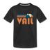 Vail, Colorado Youth T-Shirt - Retro Mountain Youth Vail Tee - black