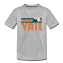 Vail, Colorado Youth T-Shirt - Retro Mountain Youth Vail Tee - heather gray