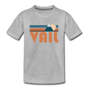 Vail, Colorado Youth T-Shirt - Retro Mountain Youth Vail Tee - heather gray