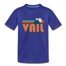 Vail, Colorado Youth T-Shirt - Retro Mountain Youth Vail Tee - royal blue