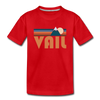 Vail, Colorado Youth T-Shirt - Retro Mountain Youth Vail Tee - red