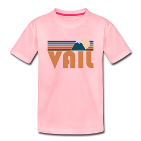 Vail, Colorado Youth T-Shirt - Retro Mountain Youth Vail Tee