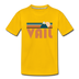 Vail, Colorado Youth T-Shirt - Retro Mountain Youth Vail Tee - sun yellow