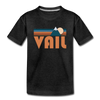 Vail, Colorado Youth T-Shirt - Retro Mountain Youth Vail Tee - charcoal gray