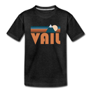 Vail, Colorado Youth T-Shirt - Retro Mountain Youth Vail Tee - charcoal gray