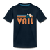 Vail, Colorado Youth T-Shirt - Retro Mountain Youth Vail Tee - deep navy
