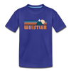Whistler, Canada Youth T-Shirt - Retro Mountain Youth Whistler Tee - royal blue