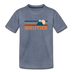 Whistler, Canada Youth T-Shirt - Retro Mountain Youth Whistler Tee - heather blue