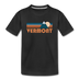 Vermont Youth T-Shirt - Retro Mountain Youth Vermont Tee - black