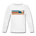 Breckenridge, Colorado Youth Long Sleeve Shirt - Retro Mountain Youth Long Sleeve Breckenridge Tee - white