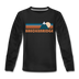 Breckenridge, Colorado Youth Long Sleeve Shirt - Retro Mountain Youth Long Sleeve Breckenridge Tee - black