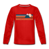 Breckenridge, Colorado Youth Long Sleeve Shirt - Retro Mountain Youth Long Sleeve Breckenridge Tee - red