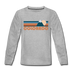 Colorado Youth Long Sleeve Shirt - Retro Mountain Youth Long Sleeve Colorado Tee - heather gray