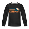 Keystone, Colorado Youth Long Sleeve Shirt - Retro Mountain Youth Long Sleeve Keystone Tee