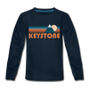 Keystone, Colorado Youth Long Sleeve Shirt - Retro Mountain Youth Long Sleeve Keystone Tee