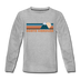North Carolina Youth Long Sleeve Shirt - Retro Mountain Youth Long Sleeve North Carolina Tee - heather gray