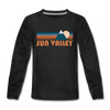 Sun Valley, Idaho Youth Long Sleeve Shirt - Retro Mountain Youth Long Sleeve Sun Valley Tee