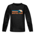 Winter Park, Colorado Youth Long Sleeve Shirt - Retro Mountain Youth Long Sleeve Winter Park Tee - charcoal gray