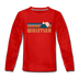Whistler, Canada Youth Long Sleeve Shirt - Retro Mountain Youth Long Sleeve Whistler Tee - red
