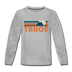 Tahoe, California Youth Long Sleeve Shirt - Retro Mountain Youth Long Sleeve Tahoe Tee - heather gray