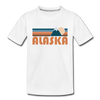 Alaska Toddler T-Shirt - Retro Mountain Alaska Toddler Tee - white