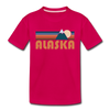 Alaska Toddler T-Shirt - Retro Mountain Alaska Toddler Tee