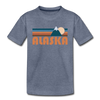 Alaska Toddler T-Shirt - Retro Mountain Alaska Toddler Tee