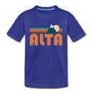 Alta, Utah Toddler T-Shirt - Retro Mountain Alta Toddler Tee - royal blue