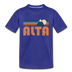 Alta, Utah Toddler T-Shirt - Retro Mountain Alta Toddler Tee - royal blue